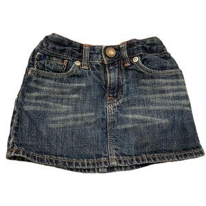 Baby Gap 1969 Jean Skirt Distressed Denim Size 18-24 Months
